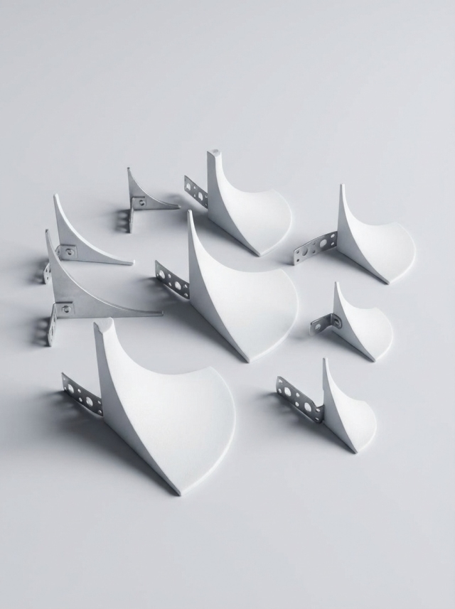 Торцевые заглушки для скругляющего профиля радиусом R40 / R50 / R55 / R70